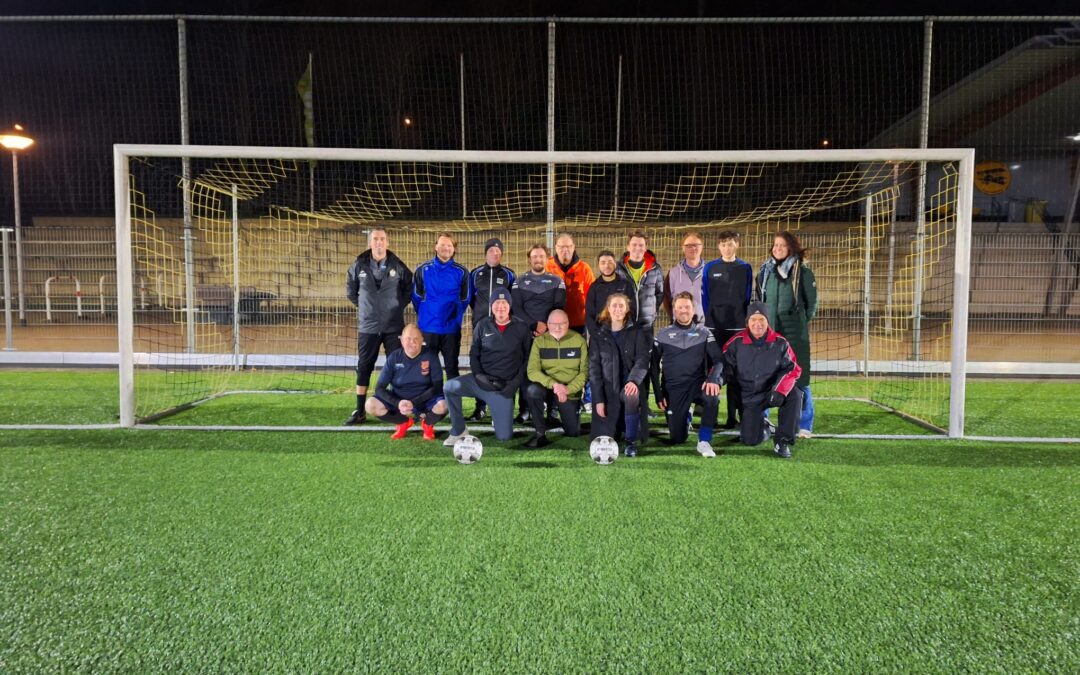 Teamtraining Voetbalploeg